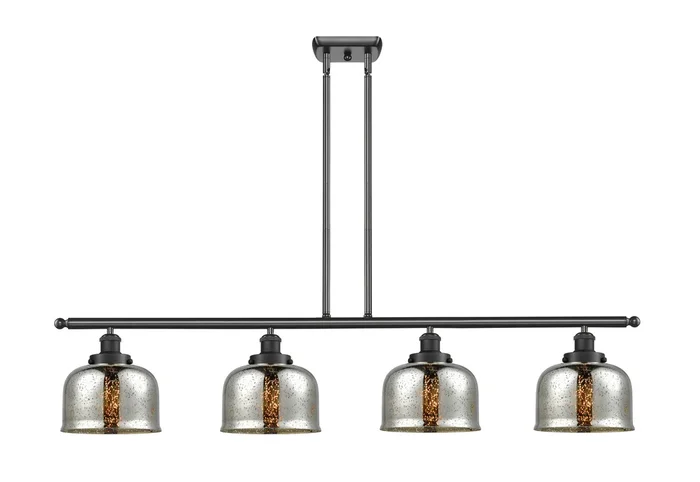 Innovations – 916-4I-BK-G78 – Four Light Island Pendant – Ballston Urban – Matte Black – 9164IBKG78