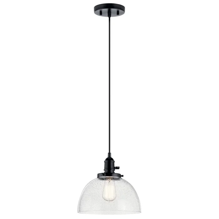 Kichler – 43853BK – One Light Mini Pendant – Avery – Black