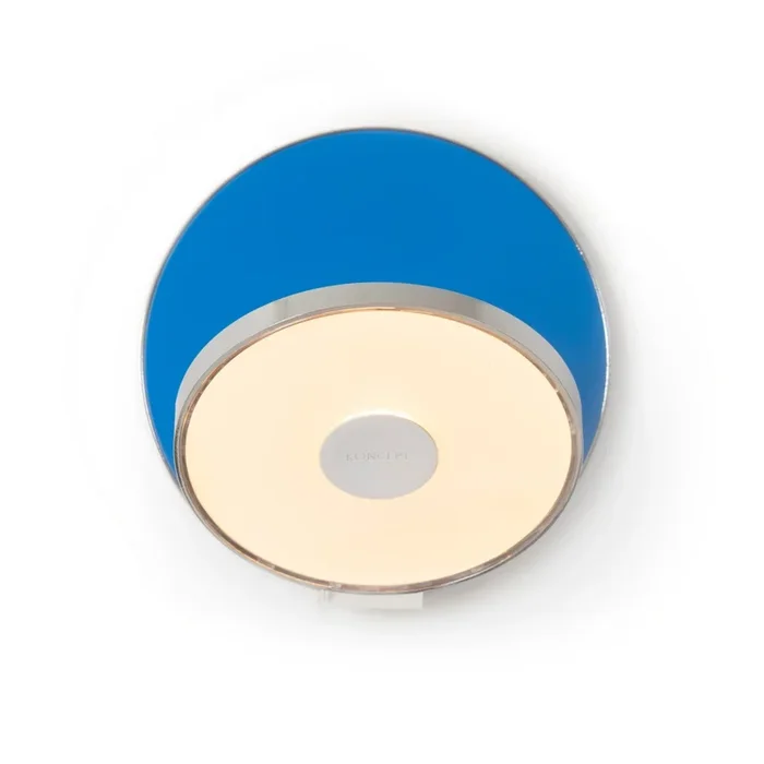 Koncept – GRW-S-CRM-MBL-PI – LED Wall Sconce – Gravy – Chrome, matte blue – GRWSCRMMBLPI