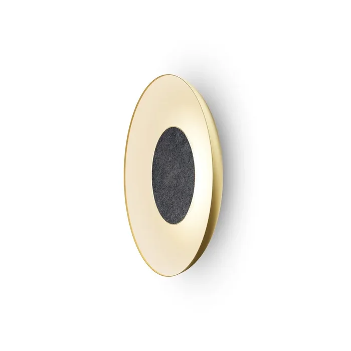 Koncept – RMW-12-SW-CCF-HW+24BD-GMW – LED Wall Sconce – Ramen – Gold w/ Matte White – RMW12SWCCFHW24BDGMW
