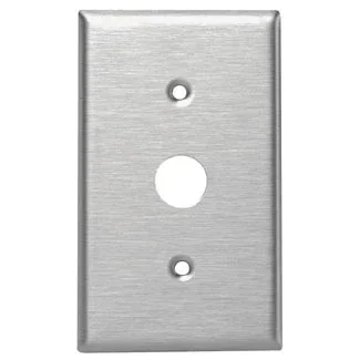 Leviton 1-Gang Key Lock Power Switch Device Switch Wall Plate Standard Size 430 Stainless Steel Device Mount With Spanner Screws And Tool (84071-40)