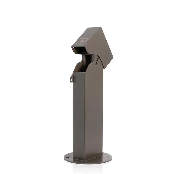 Leviton Power Pedestal 1-Gang Surface Mount Lockable Hinged Top 18 Inch Bronze (1PH18-Z)