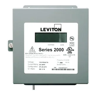 Leviton Three Element Demand Meter 277/480V 3PH 4W Line-To-Line 200 0.1A Ratio Maximum 200A Indoor Surface Mount Enclosure (2N480-2D)
