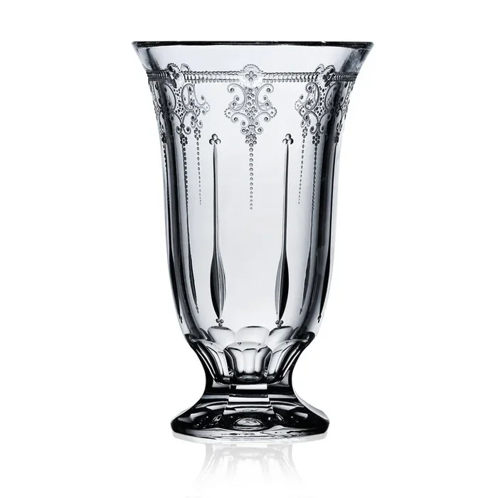 Lisbon Clear Footed Vase 10″ by Varga Crystal