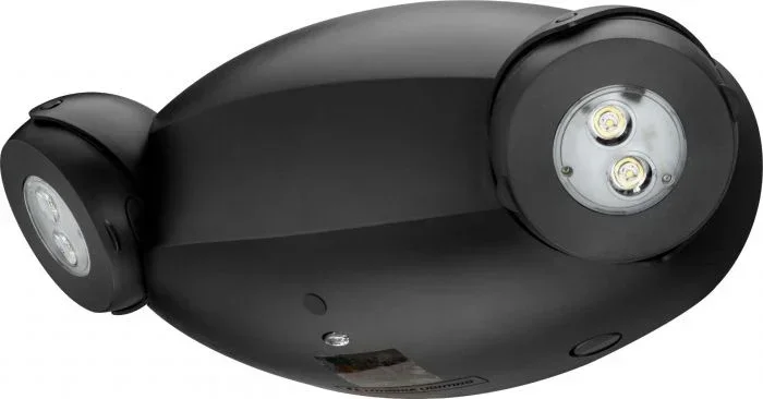 Lithonia Quantum LED Contemporary Commercial Emergency Light 640Lm Adjustable Optics 120/277V Nicad Battery Black (ELM4L B)