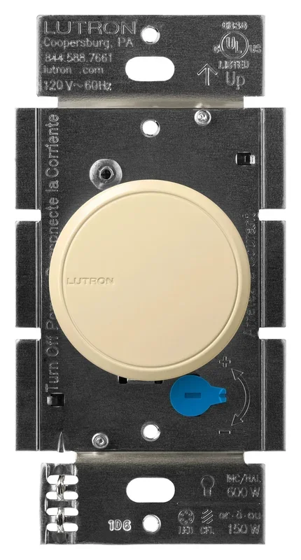 Lutron Dalia LED+ 150W LED 600W Incandescent With Nightlight Ivory Clamshell (RCL-153PNLH-IV)