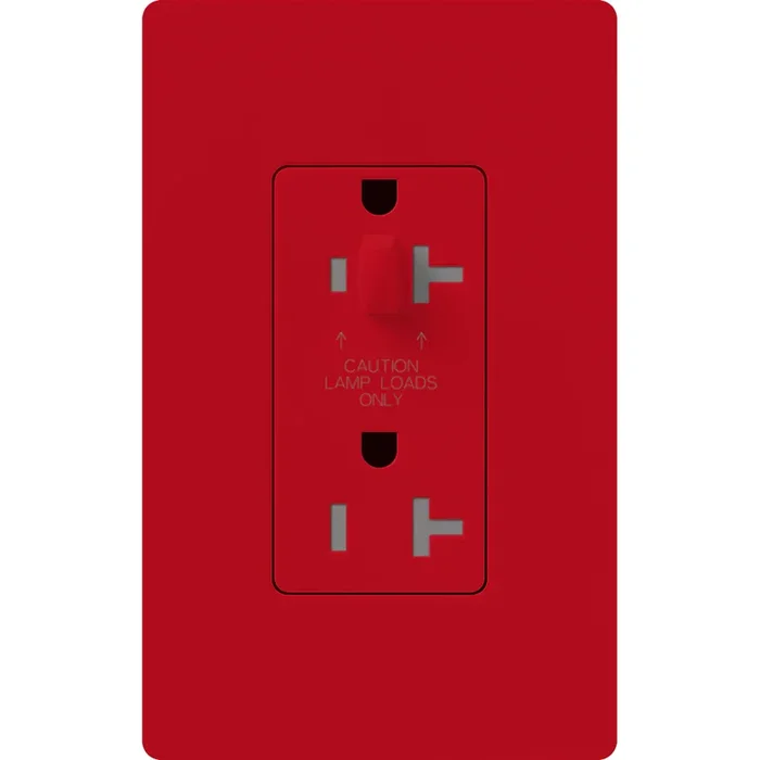 Lutron Satin 20A Receptacle Half Dimmable Tamper-Resistant Hot (SCR-20-HDTR-HT)
