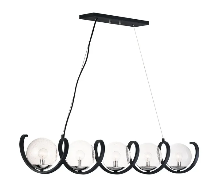 Maxim – Five Light Pendant – Curlicue