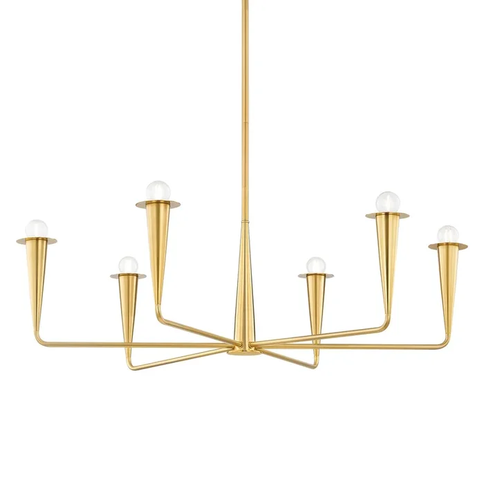 Mitzi – Six Light Chandelier – Danna