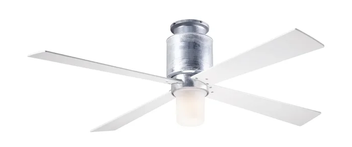 Modern Fan Co – LAP-FM-GV-50-WH-552-005 – 50″Ceiling Fan – Lapa Flush – Galvanized – LAPFMGV50WH552005