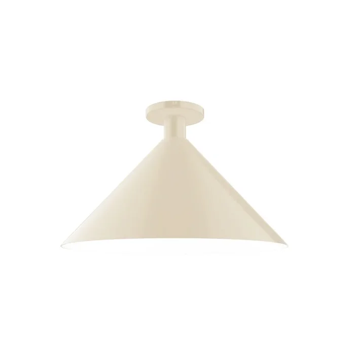 Montclair Light Works – FMDX467-16 – One Light Flush Mount – Chase – Cream – FMDX46716