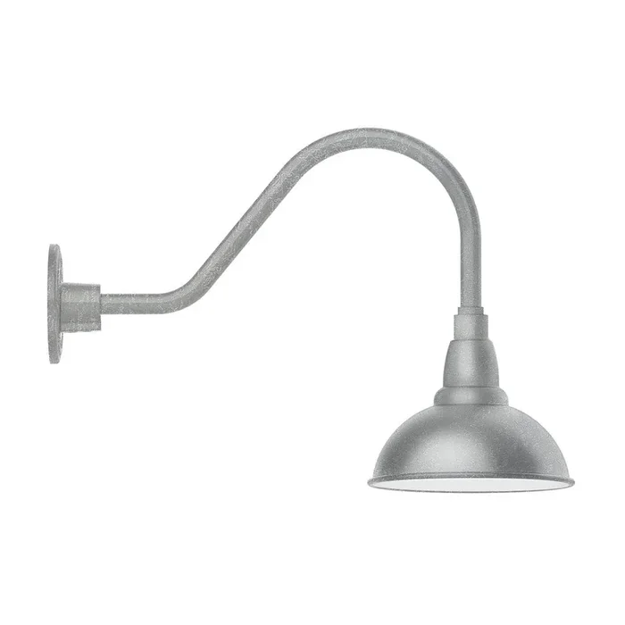 Montclair Light Works – GNA105-49-B03-W08 – One Light Wall Mount – Cafe – Painted Galvanized – GNA10549B03W08