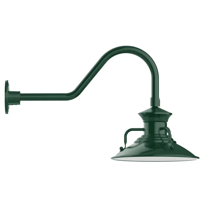 Montclair Light Works – GNB142-42 – One Light Wall Mount – Homestead – Forest Green – GNB14242