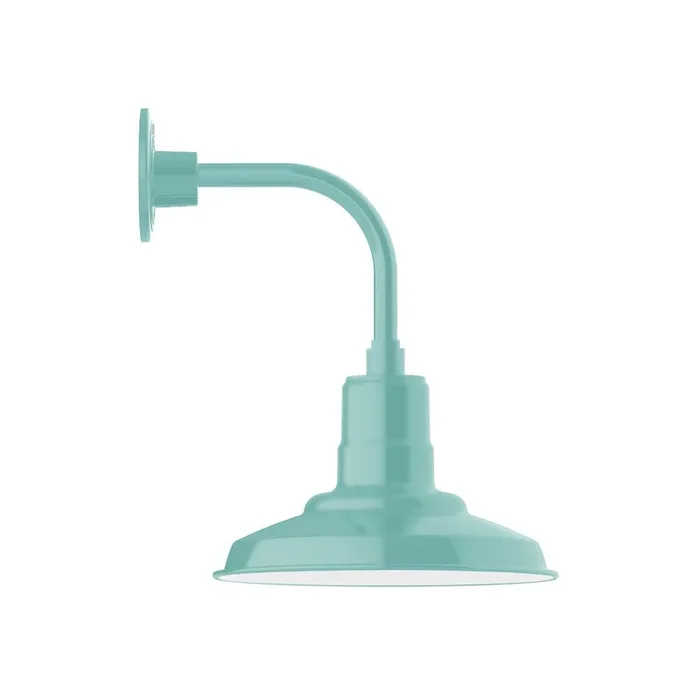 Montclair Light Works – GNT182-48-G06 – One Light Wall Mount – Warehouse – Sea Green – GNT18248G06