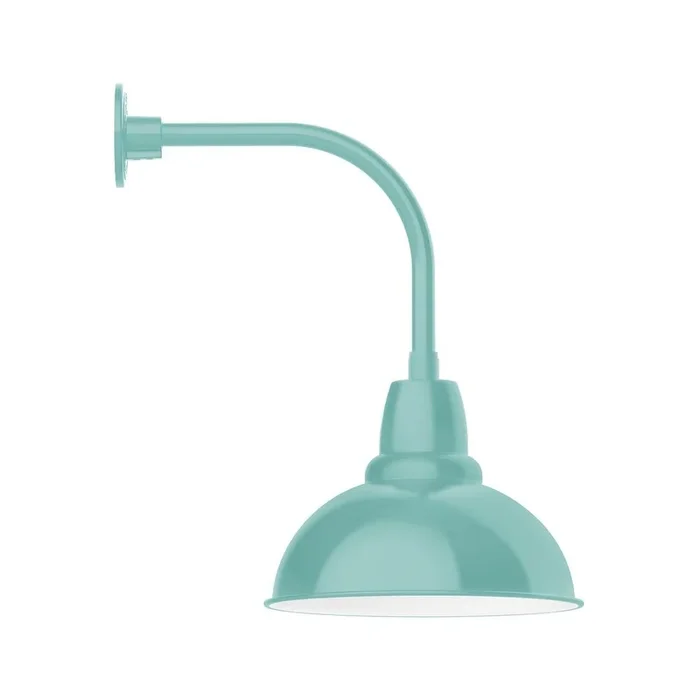 Montclair Light Works – GNU107-48-B01 – One Light Wall Mount – Cafe – Sea Green – GNU10748B01