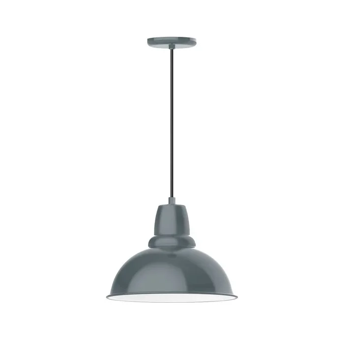Montclair Light Works – PEB107-40-C16-L13 – LED Pendant – Cafe – Slate Gray – PEB10740C16L13