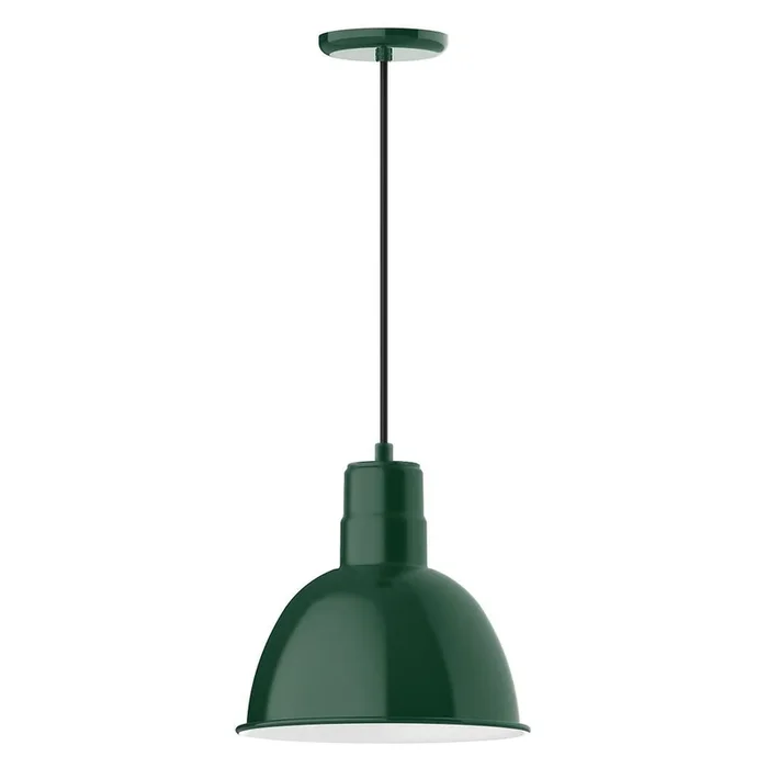 Montclair Light Works – PEB116-42-C24-G06 – One Light Pendant – Deep Bowl – Forest Green – PEB11642C24G06