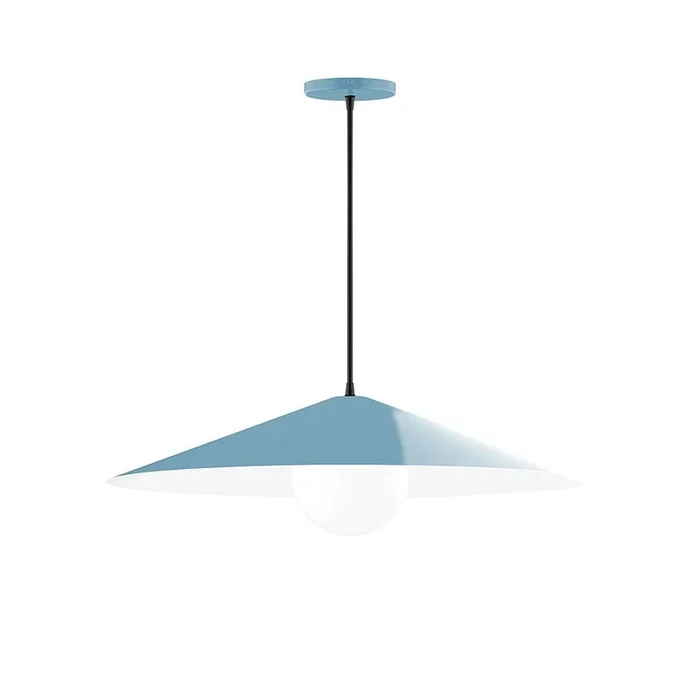 Montclair Light Works – PEB429-G15-54-C16 – One Light Pendant – Axis – Light Blue – PEB429G1554C16