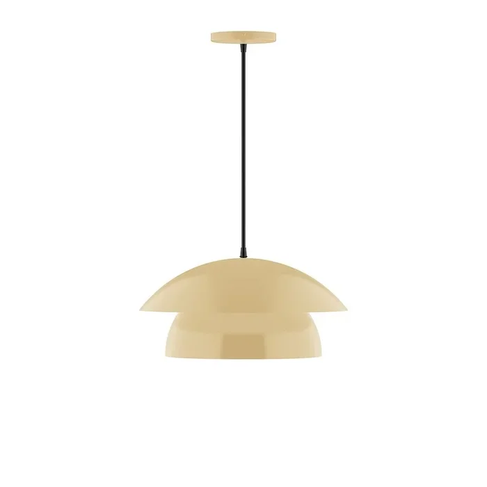 Montclair Light Works – PEBX446-17-C25 – One Light Pendant – Nest – Ivory – PEBX44617C25
