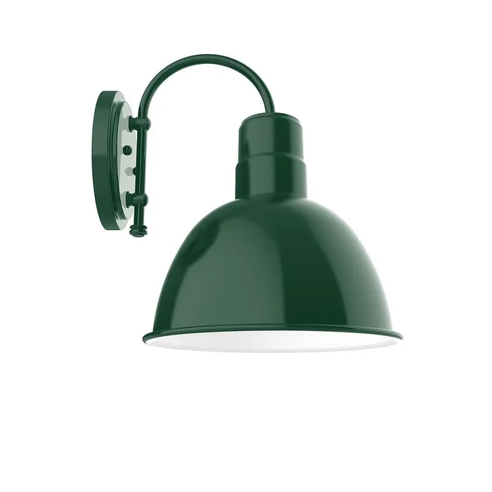 Montclair Light Works – SCC116-42-G05 – One Light Wall Sconce – Deep Bowl – Forest Green – SCC11642G05