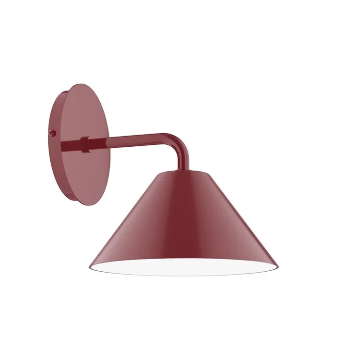Montclair Light Works – SCJ421-55-L10 – LED Wall Sconce – Pinnacle – Barn Red – SCJ42155L10