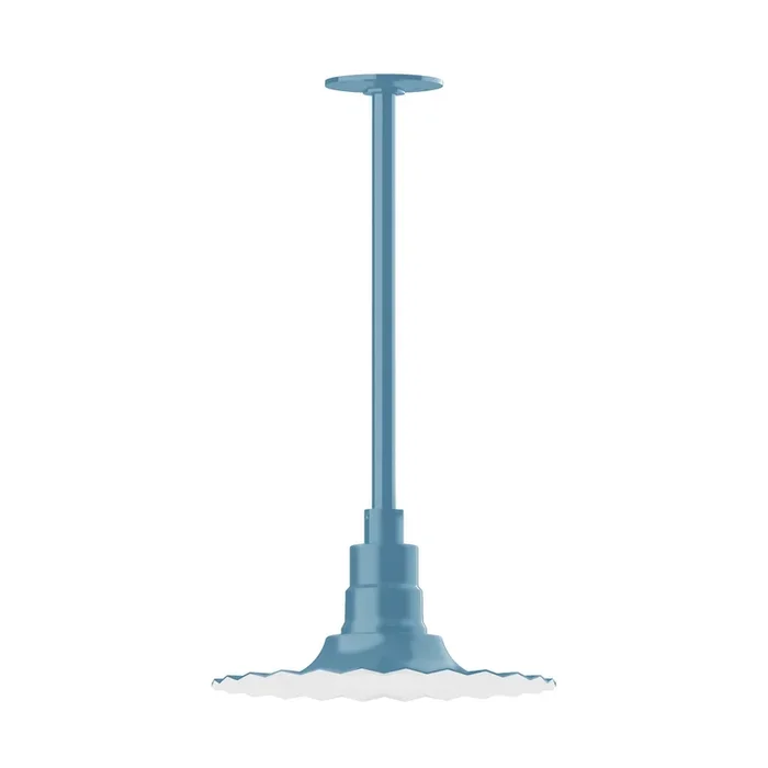 Montclair Light Works – STA158-54-H36 – One Light Pendant – Radial – Light Blue – STA15854H36