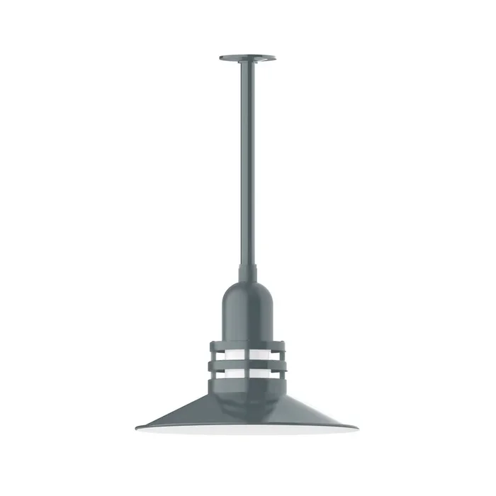 Montclair Light Works – STB149-40-T30 – One Light Pendant – Atomic – Slate Gray – STB14940T30