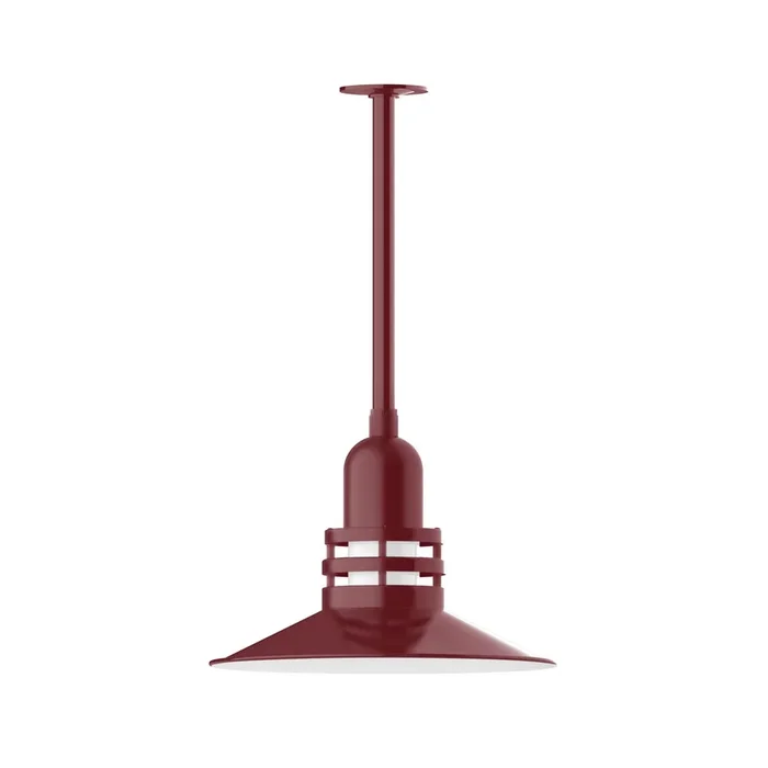 Montclair Light Works – STB149-55-T36 – One Light Pendant – Atomic – Barn Red – STB14955T36