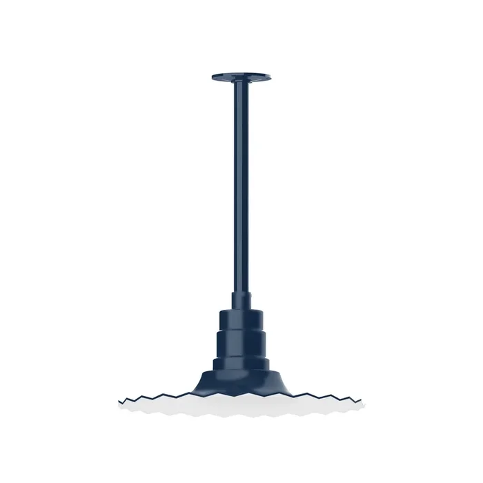 Montclair Light Works – STB159-50-T36 – One Light Pendant – Radial – Navy – STB15950T36