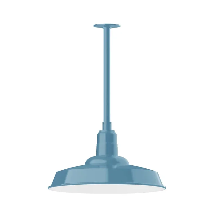 Montclair Light Works – STB185-54-T36 – One Light Pendant – Warehouse – Light Blue – STB18554T36