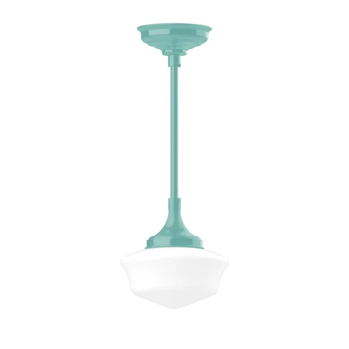 Montclair Light Works – STC021-48-H30 – One Light Pendant – Schoolhouse – Sea Green – STC02148H30