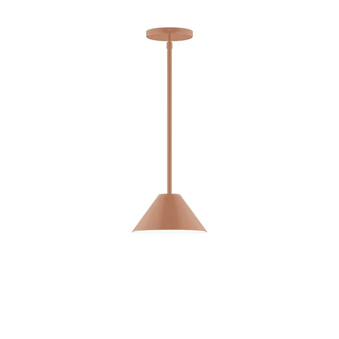 Montclair Light Works – STG421-19 – One Light Pendant – Axis – Terracotta – STG42119
