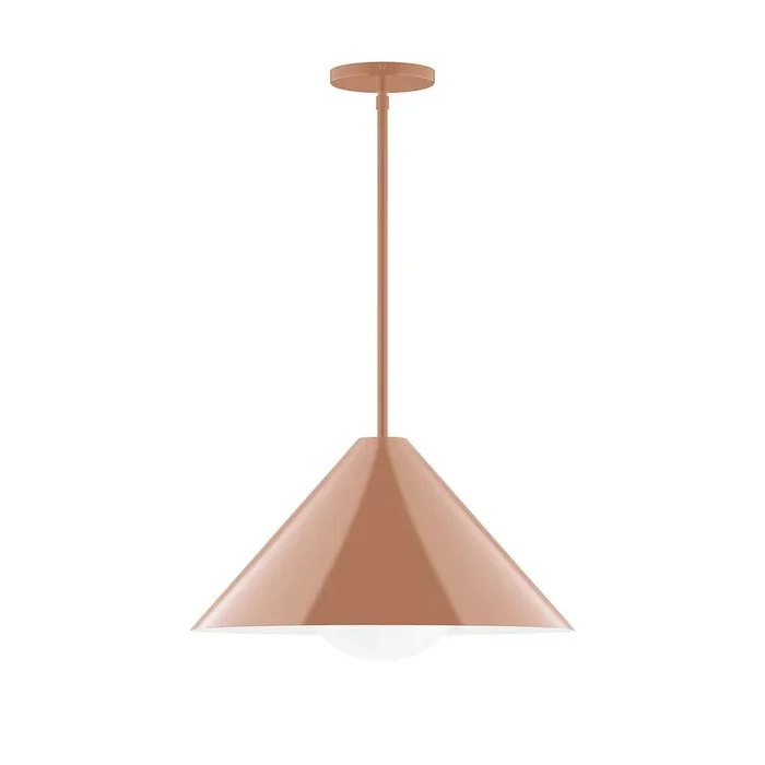 Montclair Light Works – STG423-G15-19 – One Light Pendant – Axis – Terracotta – STG423G1519