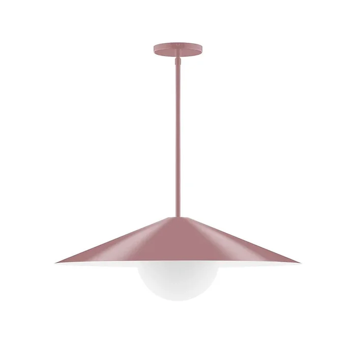 Montclair Light Works – STG429-G15-20 – One Light Pendant – Axis – Mauve – STG429G1520
