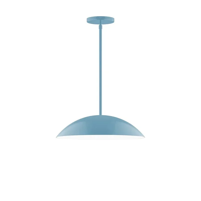 Montclair Light Works – STG438-54 – Two Light Pendant – Plateau – Light Blue – STG43854