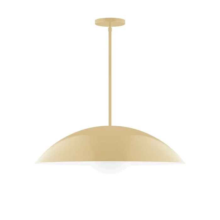 Montclair Light Works – STG439-G15-17 – One Light Pendant – Axis – Ivory – STG439G1517