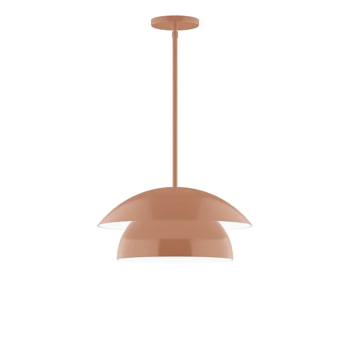 Montclair Light Works – STGX446-19 – One Light Pendant – Nest – Terracotta – STGX44619