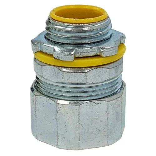 MORRIS 1 1/2 Inch Steel Straight Liquid Tight Connector Insulated (15205)