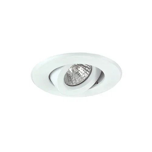 NICOR 4 Inch White Recessed Gimbal Trim For MR16 Bulb (14558WH)