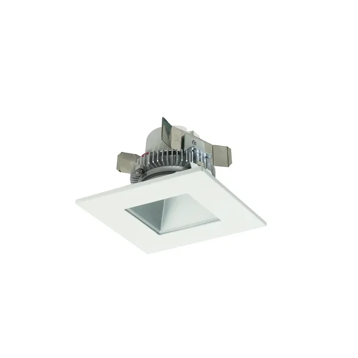Nora 4 Inch Cobalt Click 1000Lm LED Retrofit Square /Square Regress 12W 3000K Haze/White 120V Triac/ELV Dimming (NLCBC2-45630HZW/10)