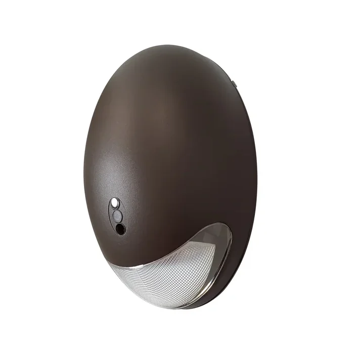Nora Outdoor Low Profile Die-Cast LED 16W 1250Lm CCT Selectable 3000K/4000K/5000K Emergency Light With Photosensor 120/277V Bronze (NE-921LEDBZCC)