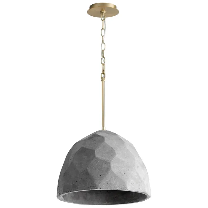 Oxygen – 3-663-1540 – LED Pendant – Maria – Dark Gray / Aged Brass – 36631540