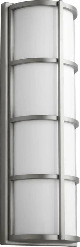 Oxygen – 3-713-224 – LED Outdoor Lantern – Leda – Satin Nickel – 3713224