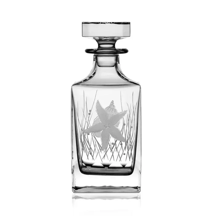 Pacifica Clear Whiskey Decanter 0.75 Liter by Varga Crystal