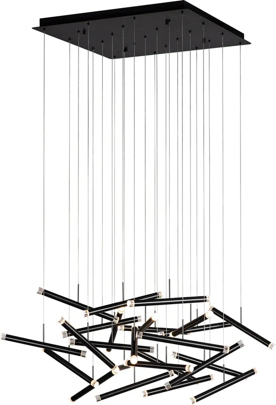 PageOne – PP020236-SDG – LED Chandelier – Seesaw – Satin Dark Gray – PP020236SDG