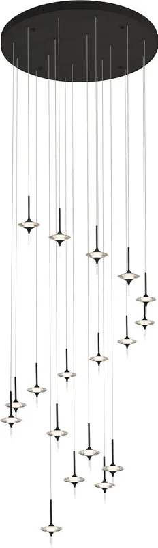 PageOne – PP121755-BK – LED Chandelier – Light-Year – Black – PP121755BK