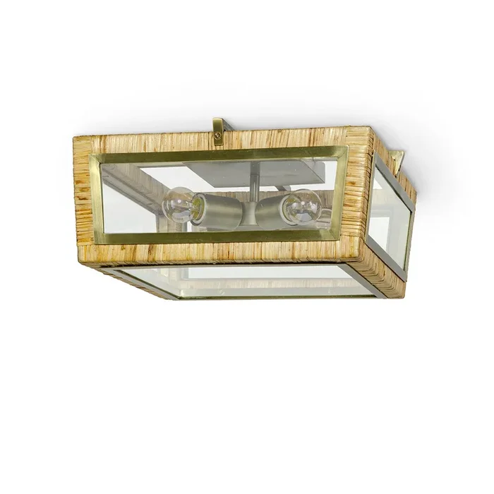 Palecek – 2923-79 – Four Light Flush Mount – Watson – Brass – 292379