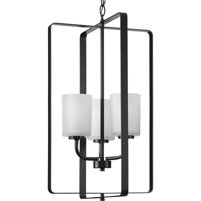 Progress Lighting – P500342-31M – Three Light Foyer Pendant – League – Matte Black