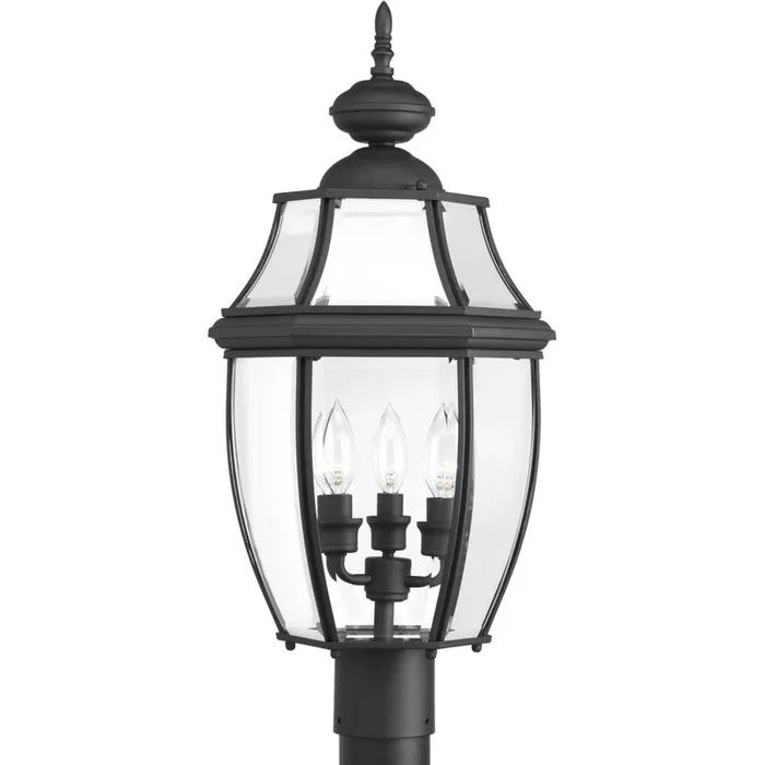 Progress Lighting – Three Light Post Lantern – New Haven