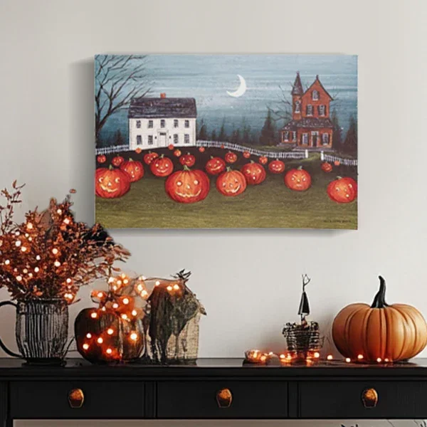 Pumpkin Field LED Wall Decor – Decor Steals